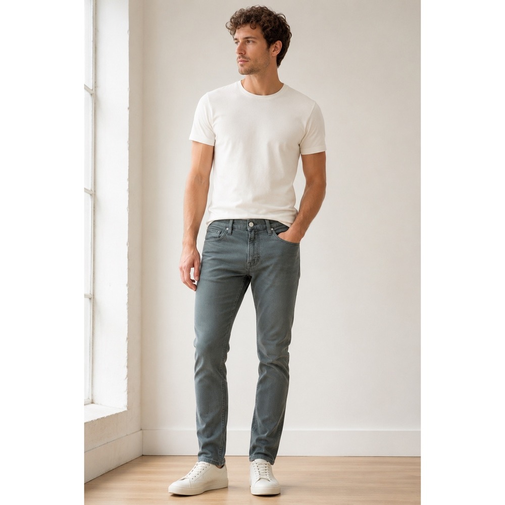 Hudson Axl Slim Fit Jeans Men's 34 x 34 Blue Green Gray Blended Wash NWT